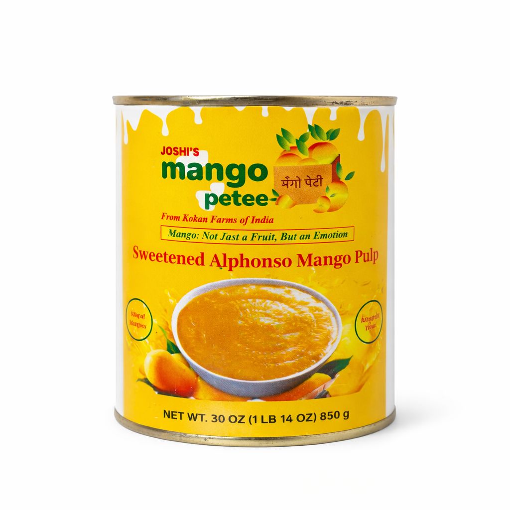 Mangopetee Indian Alphonso Mango Pulp (Ratnagiri) - Sweetened