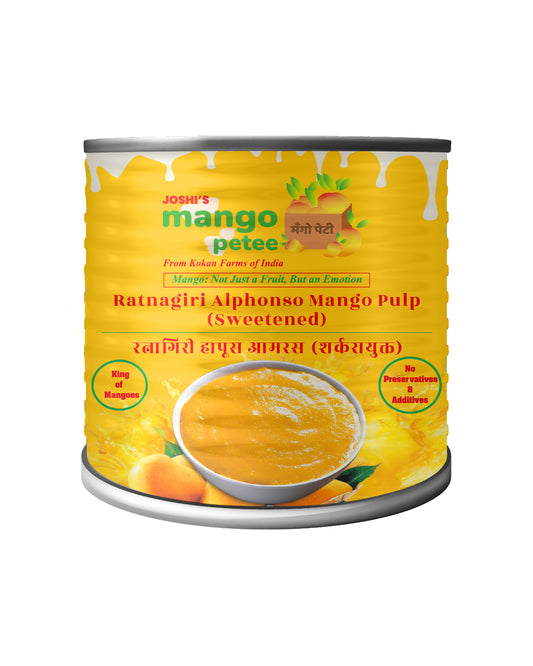 *Pre-order* Mangopetee Indian Alphonso Mango Pulp (Ratnagiri) - Sweetened